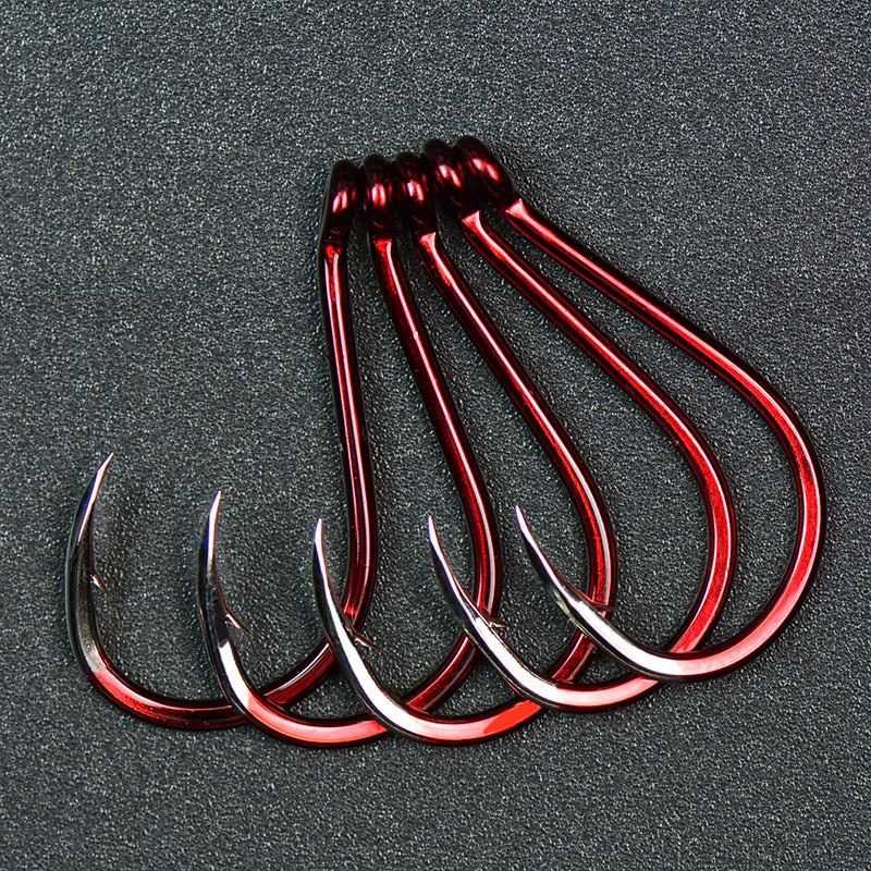 Blood Red Octopus Hooks 4-8pcs/Pack