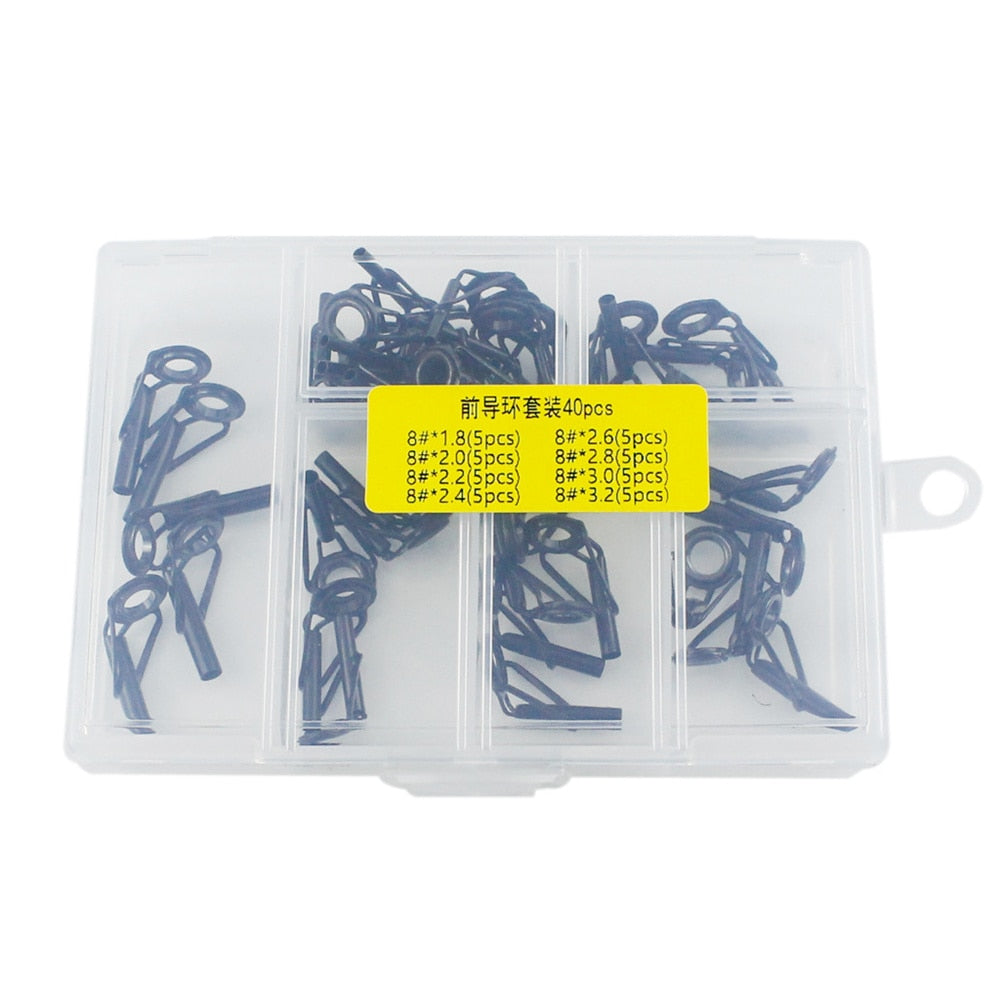 Fishing Rod Top Tip Repair Kit Set 40pcs