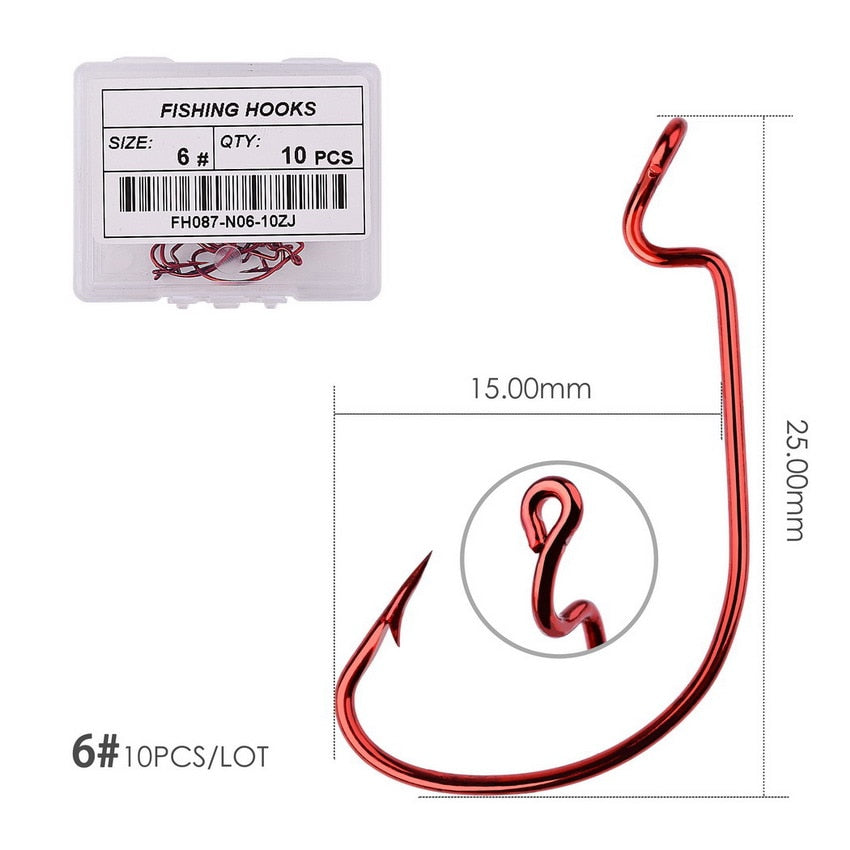 Wide Gape Hook 10 pcs/pack