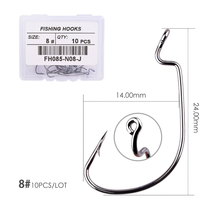 Wide Gape Hook 10 pcs/pack