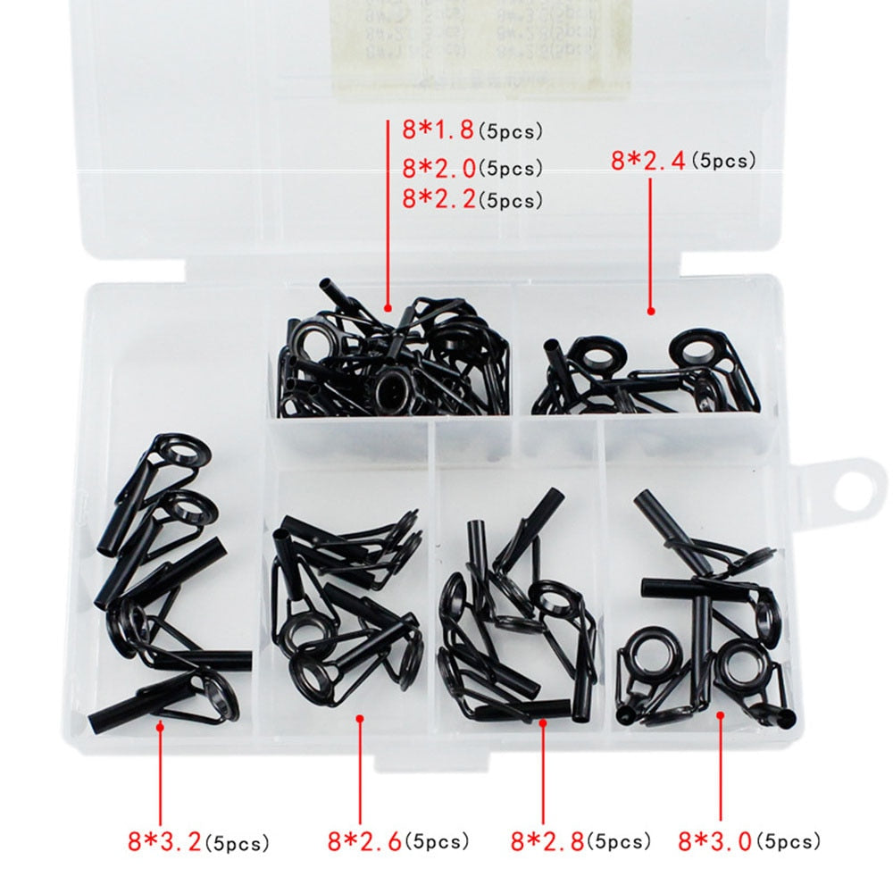 Fishing Rod Top Tip Repair Kit Set 40pcs