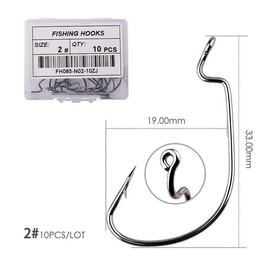 Wide Gape Hook 10 pcs/pack