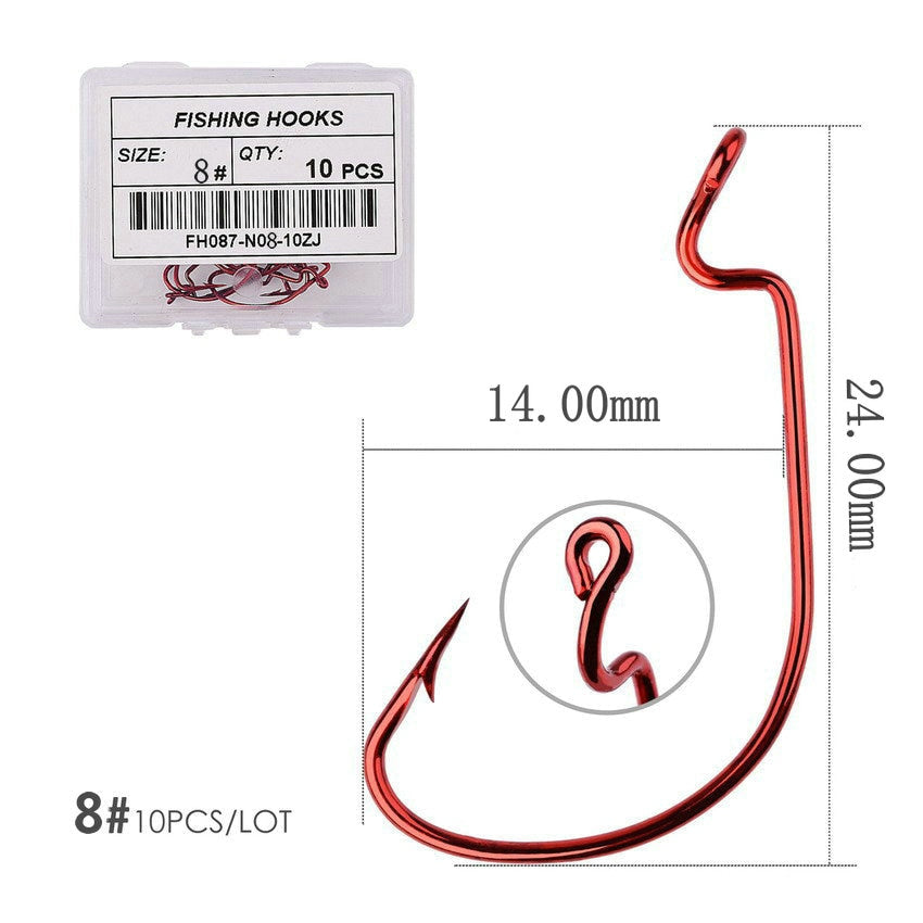 Wide Gape Hook 10 pcs/pack