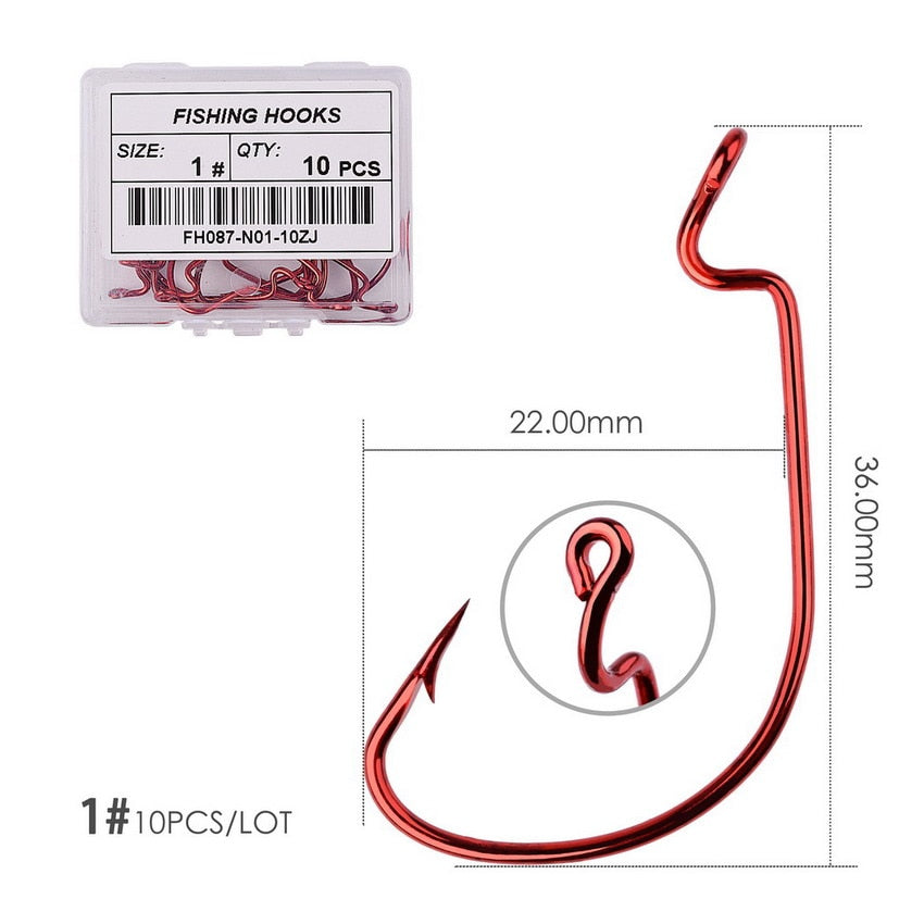 Wide Gape Hook 10 pcs/pack