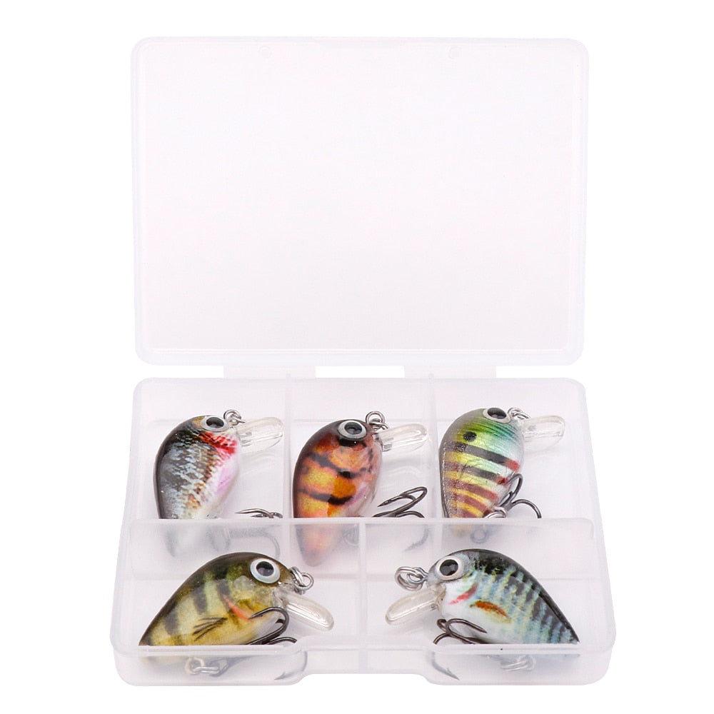 GOBASS Mini Crankbait set 5pcs/pack