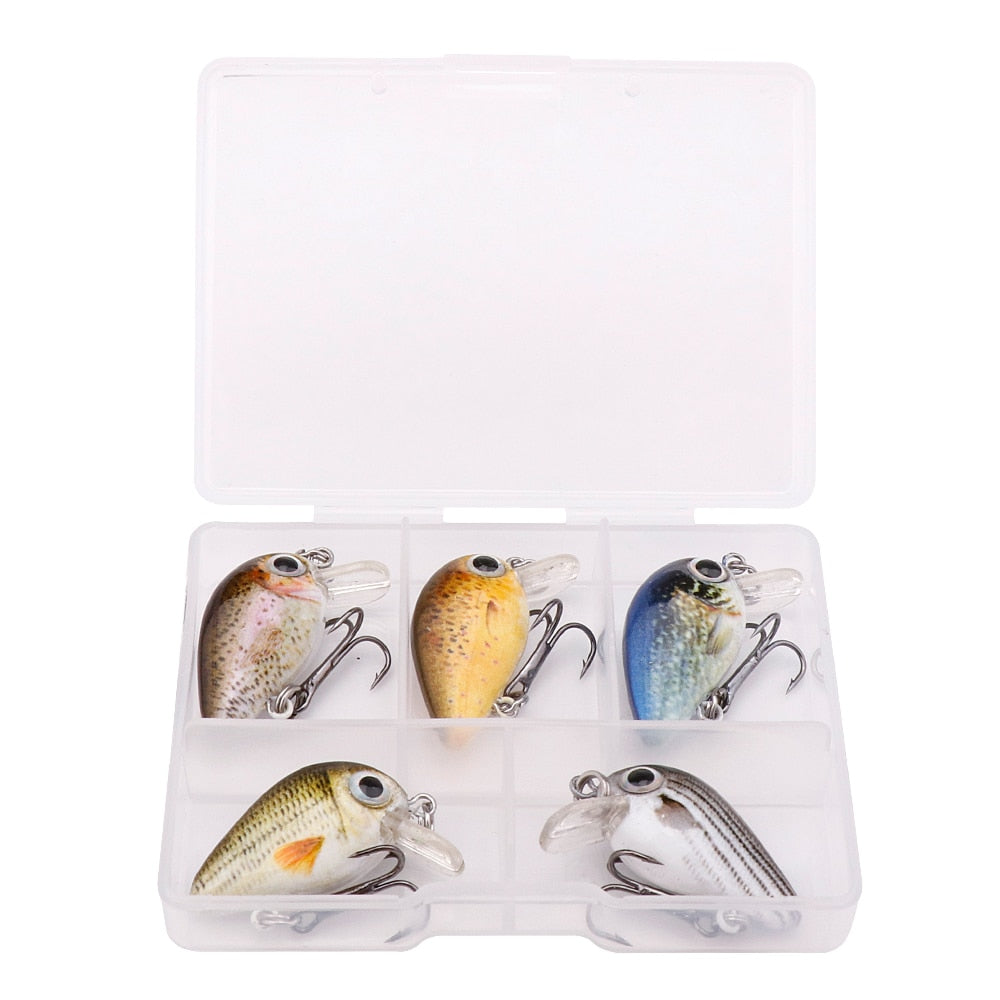 GOBASS Mini Crankbait set 5pcs/pack