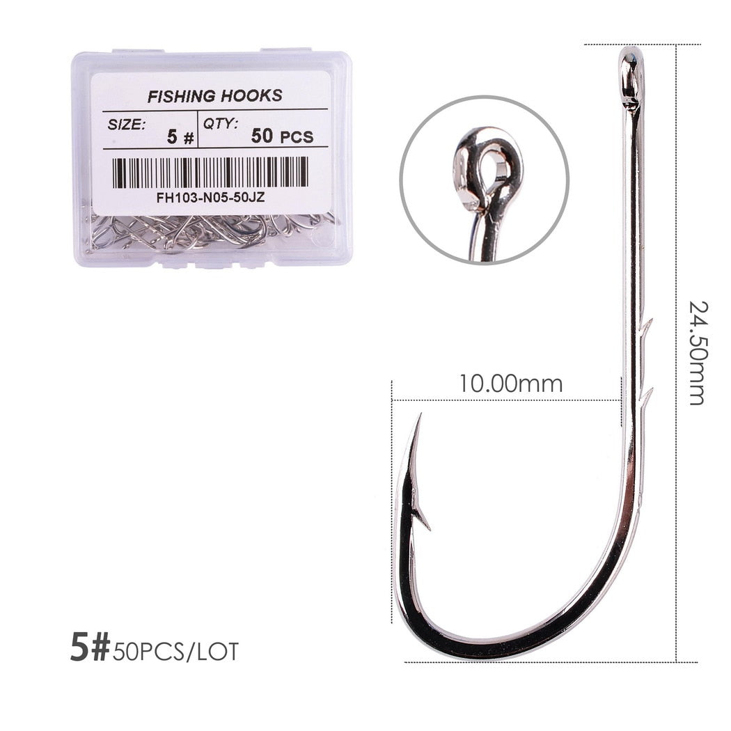 O'shaughnessy Hooks 50pcs/pack