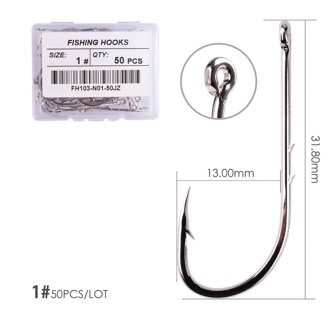 O'shaughnessy Hooks 50pcs/pack