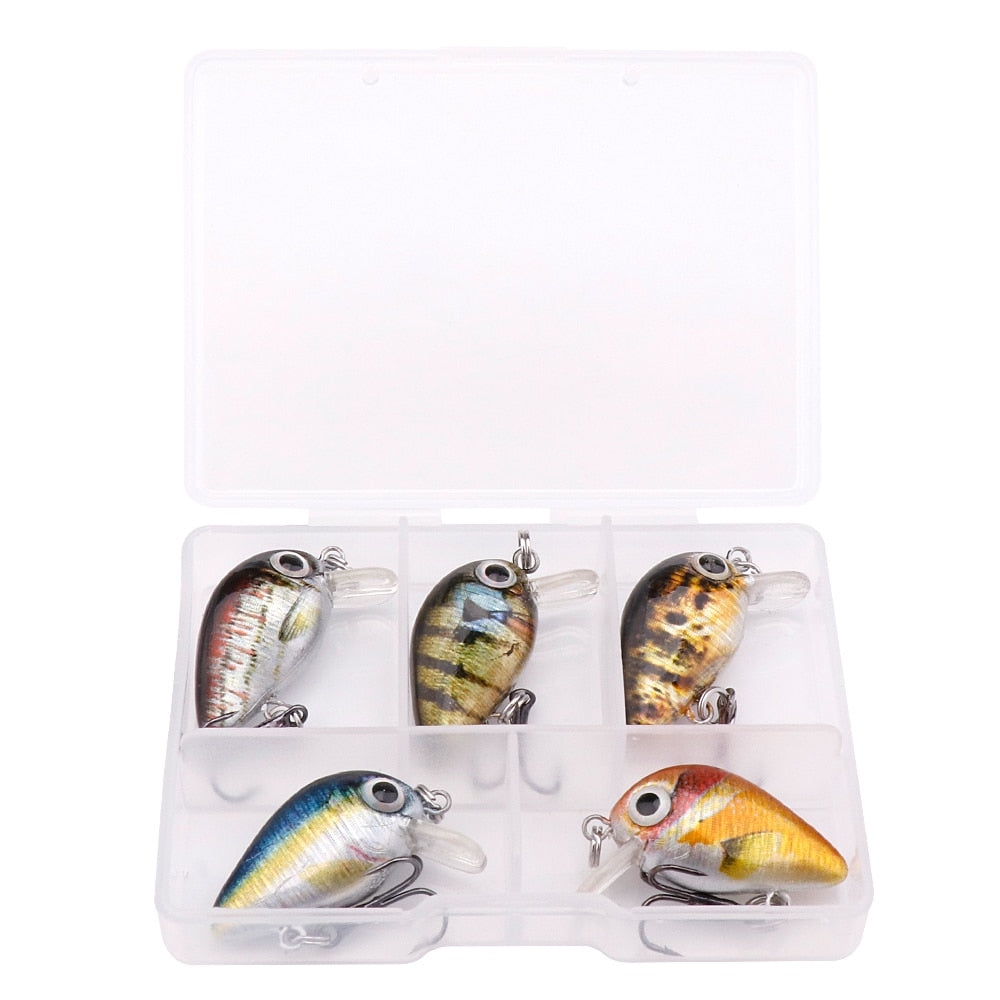 GOBASS Mini Crankbait set 5pcs/pack