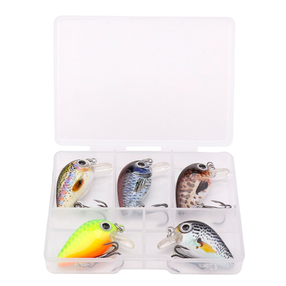 GOBASS Mini Crankbait set 5pcs/pack