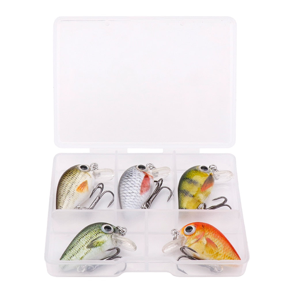 GOBASS Mini Crankbait set 5pcs/pack