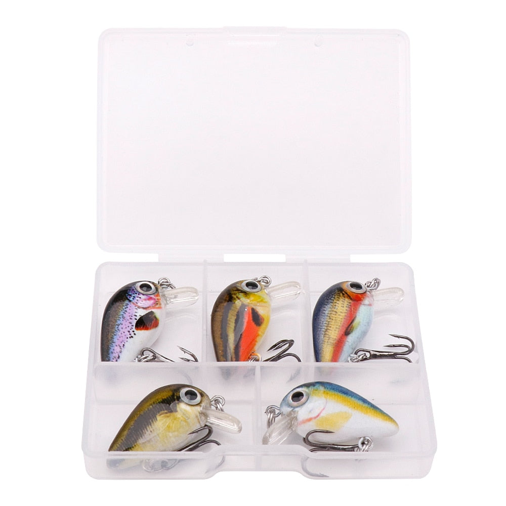 GOBASS Mini Crankbait set 5pcs/pack